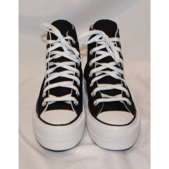 Converse Chuck Taylor All Star Lift HiTop Women Chunky Platform Sneakers 5 BLACK - Picture 5 of 7